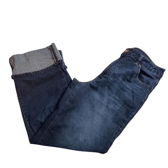 D. Jeans Women's Size 6 Blue Rolled-Up Cuff Denim Jeans Medium Wash - Picture 5 of 9